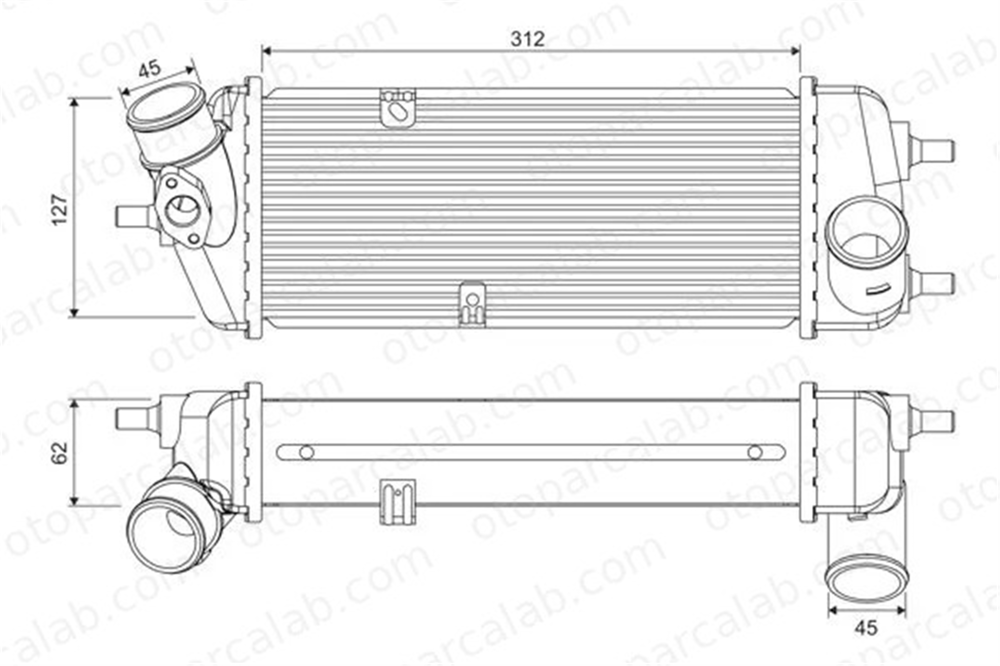 VALEO 818383 Turbo Radyatörü KIA RIO II RIO II Sedan 282702A401 282702A451
