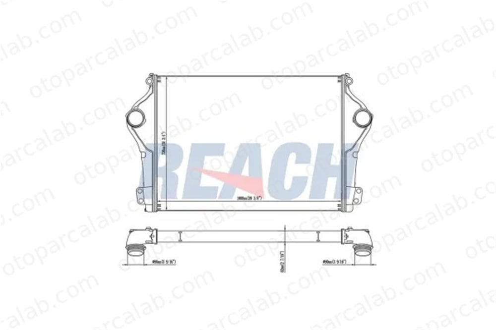 VALEO 818528 Turbo Radyatörü SCANIA R II P II 818528 2433149