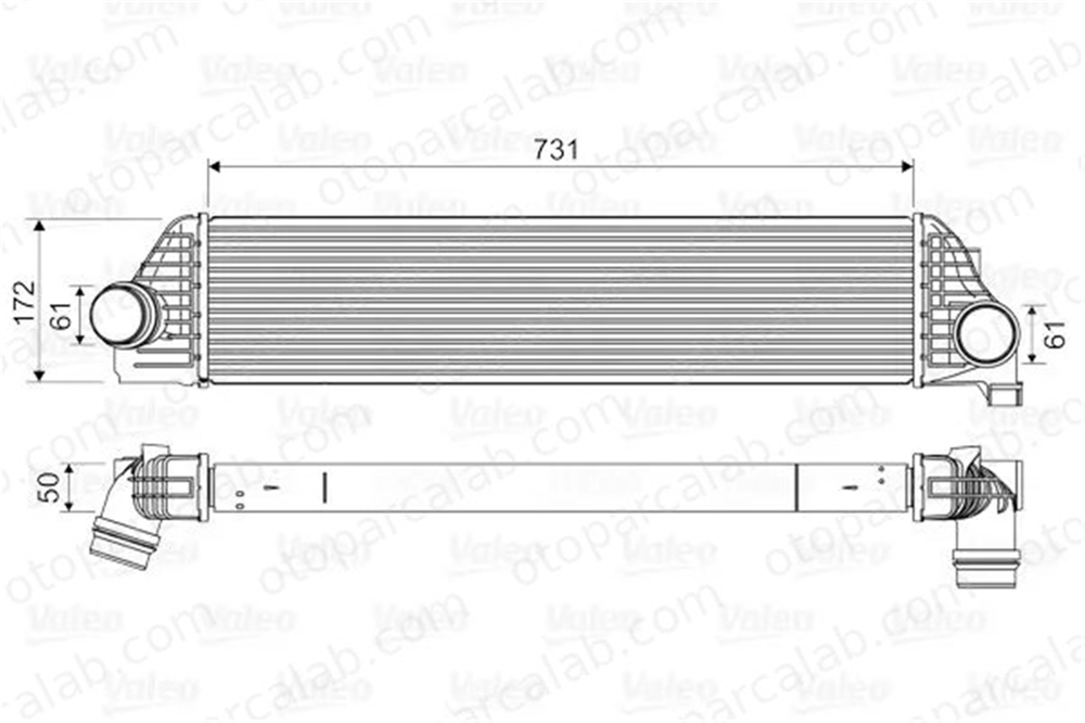 VALEO 818561 Turbo Radyatörü OPEL MOVANO B Panelvan/Van MOVANO B Platform şasi 144960015R 4420575