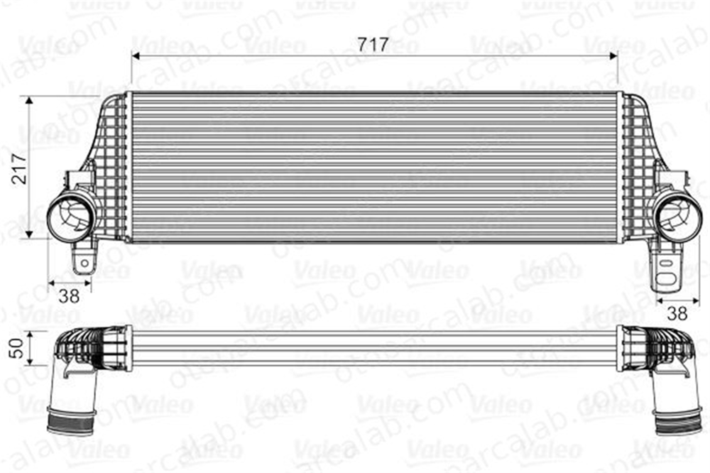 VALEO 818659 Turbo Radyatörü VW MULTIVAN T5 MULTIVAN T6 7E0145804A 7E0145804C
