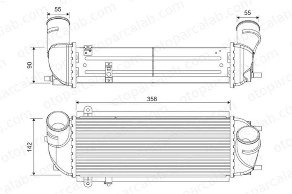VALEO 818692 Turbo Radyatörü KIA SORENTO II HYUNDAI SANTA FÉ III 282712F000