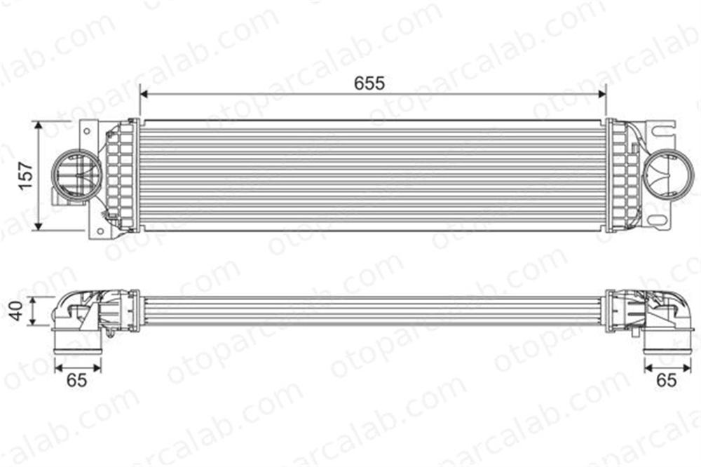 VALEO 818699 Turbo Radyatörü FORD MONDEO V Hatchback MONDEO V Turnier 1863334 DG936K775DB