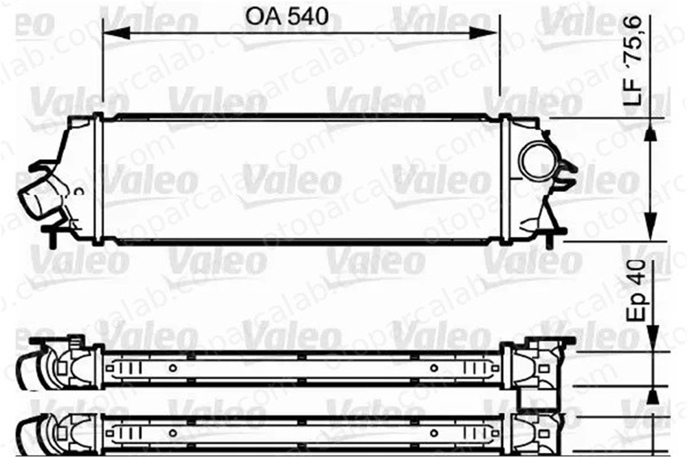 VALEO 818771 Turbo Radyatörü OPEL VIVARO A Minibüs/Otobüs VIVARO A Panelvan/Van 4416946 8200411160