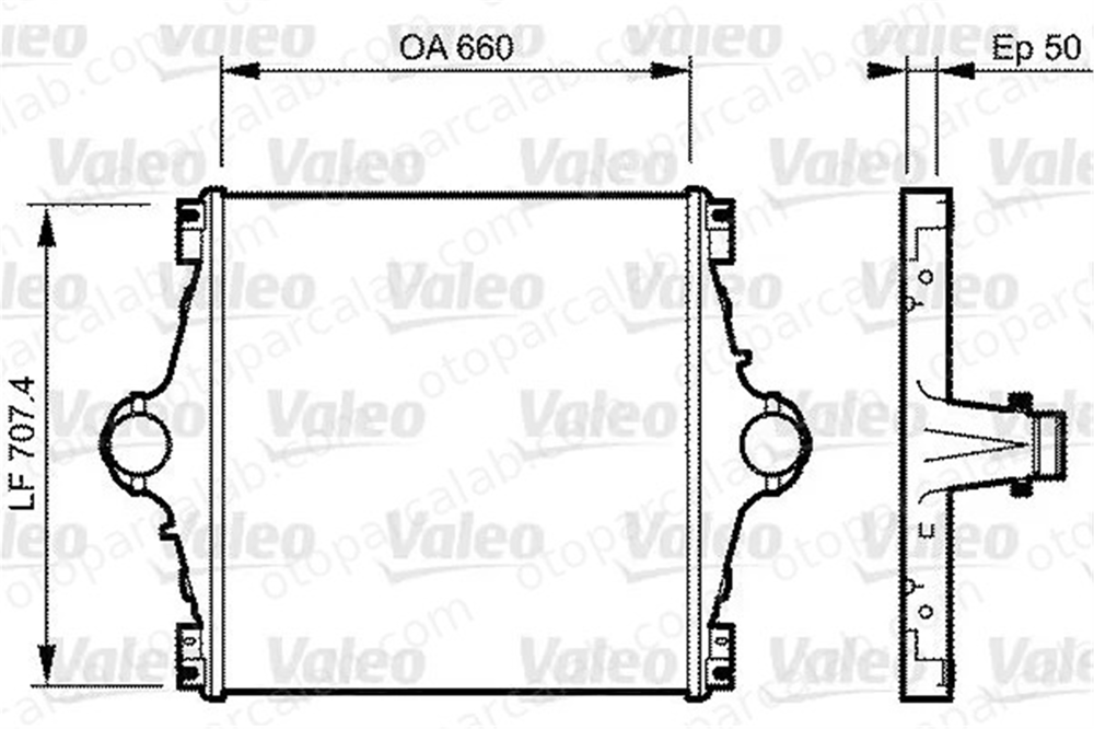 VALEO 818776 Turbo Radyatörü IVECO STRALIS II EUROCARGO V 500348264 41016520