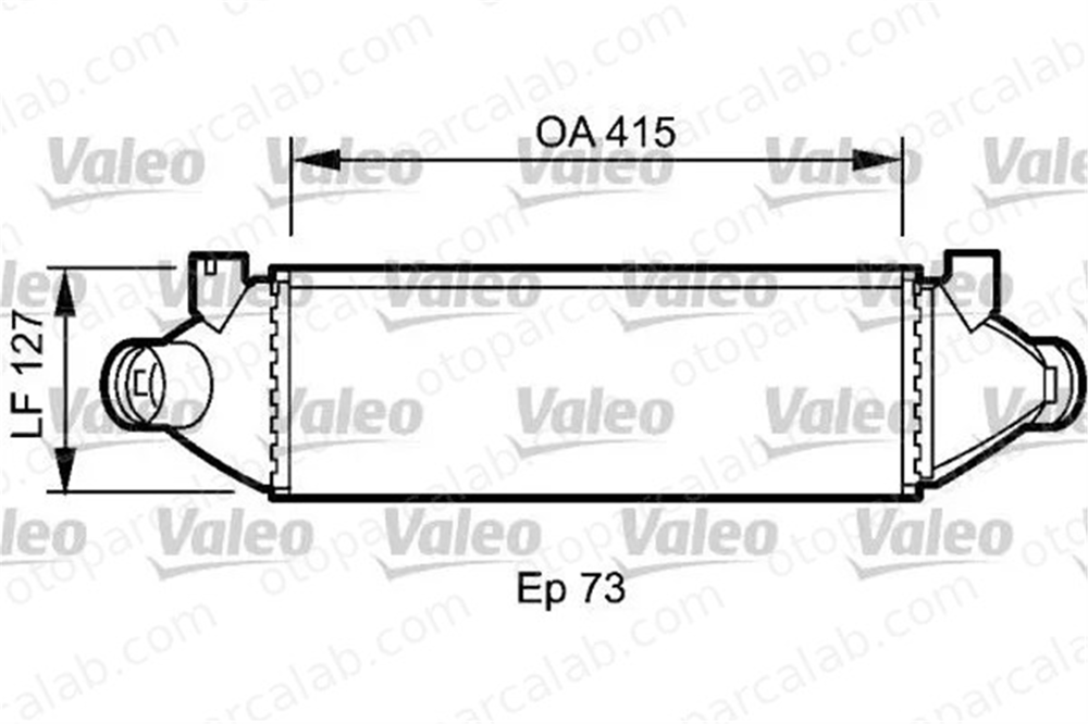 VALEO 818800 Turbo Radyatörü FORD TRANSIT Panelvan/Van TRANSIT Minibüs/Otobüs YC159L440CA YC159L440BA