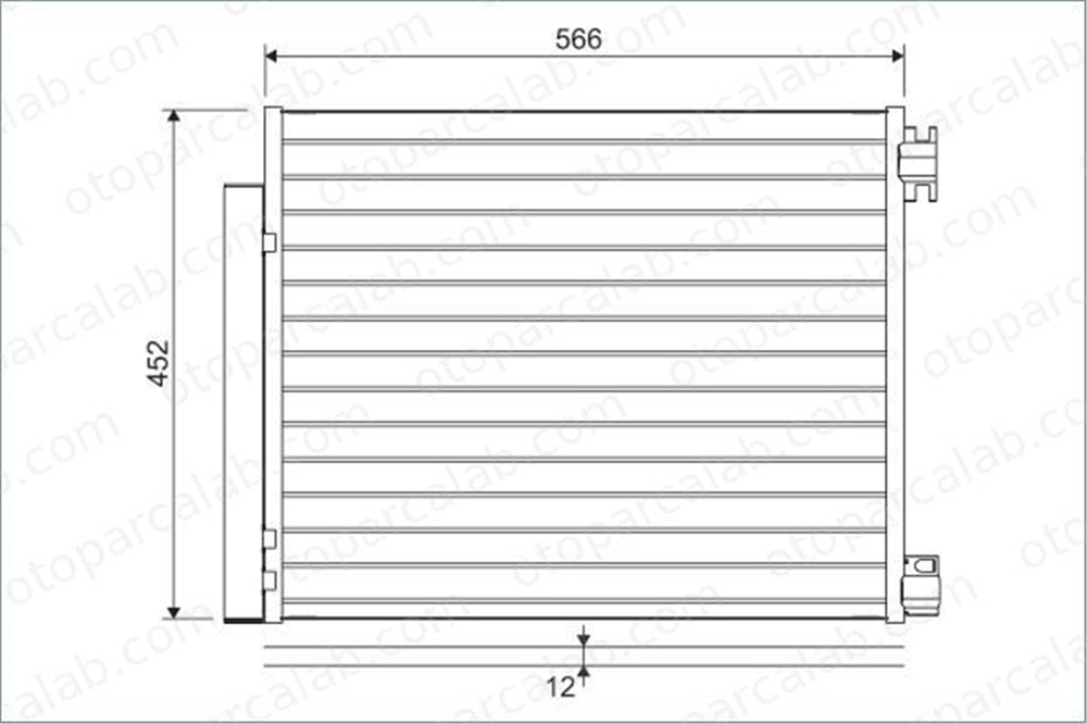 VALEO 822569 Klima Radyatörü RENAULT MEGANE IV Hatchback MEGANE IV Grandtour 921008540R 921001829R