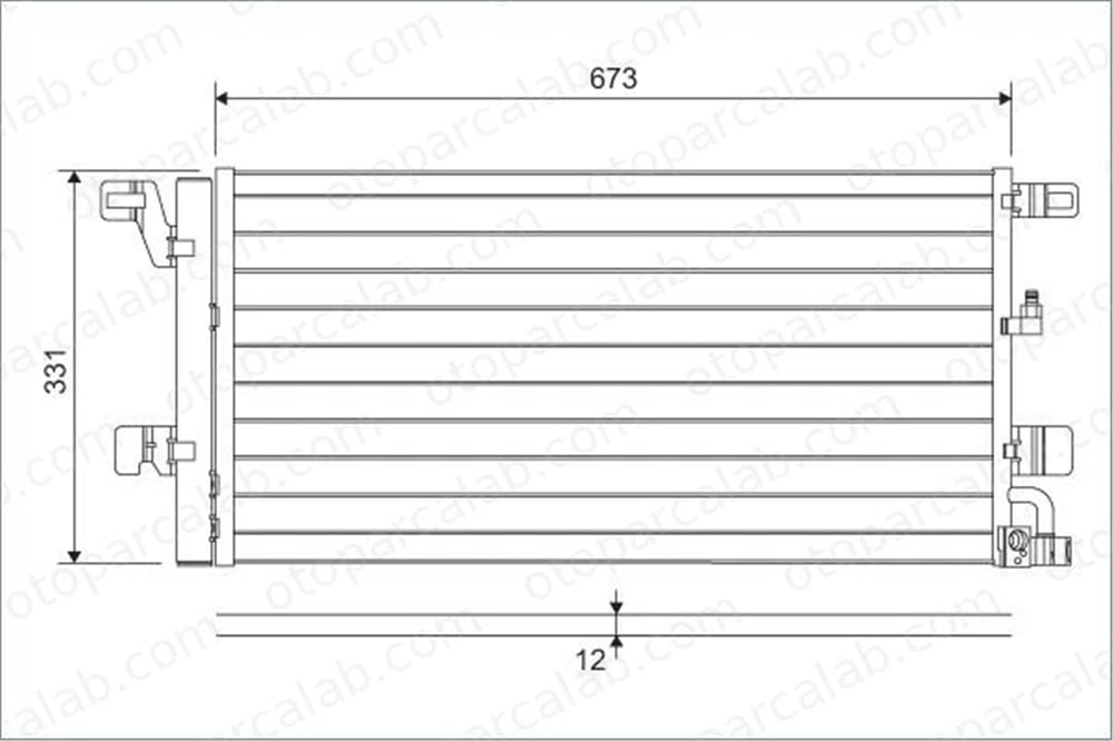VALEO 822596 Klima Radyatörü AUDI A4 B9 A4 B9 Avant 8W0816421 8W0816421H