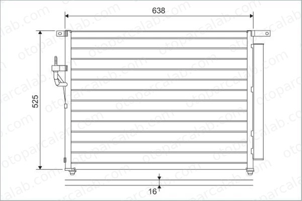 VALEO 822603 Klima Radyatörü FORD RANGER 5139233 5264360