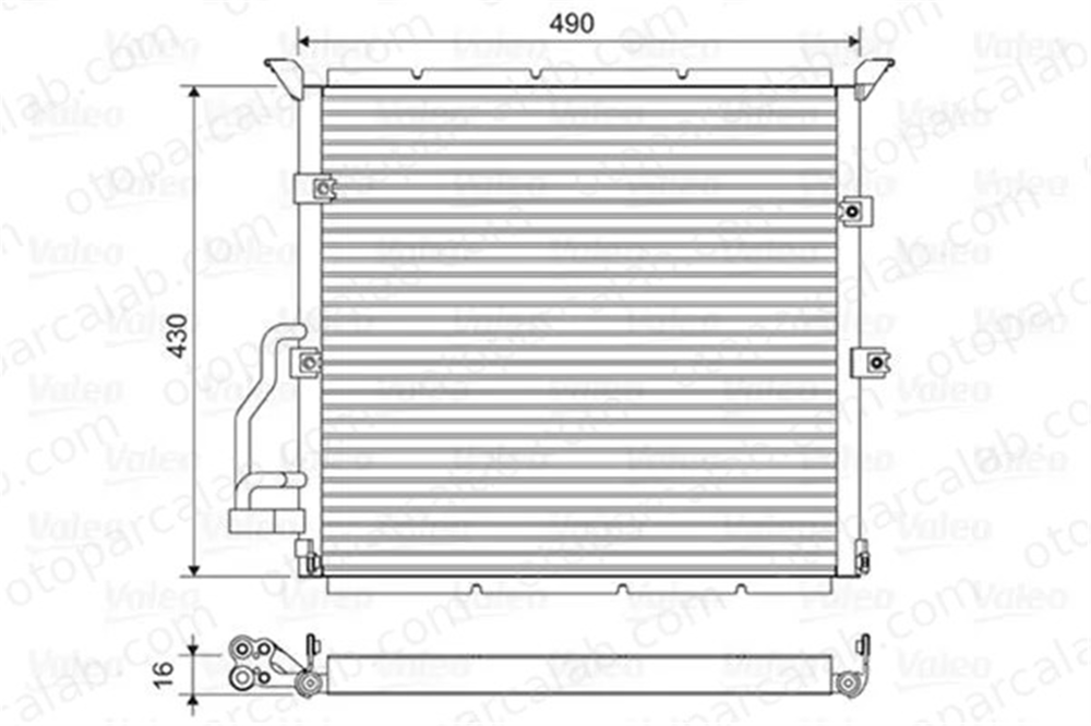 VALEO 822608 Klima Radyatörü BMW 3 Z3 Roadster 64538373004 1833005