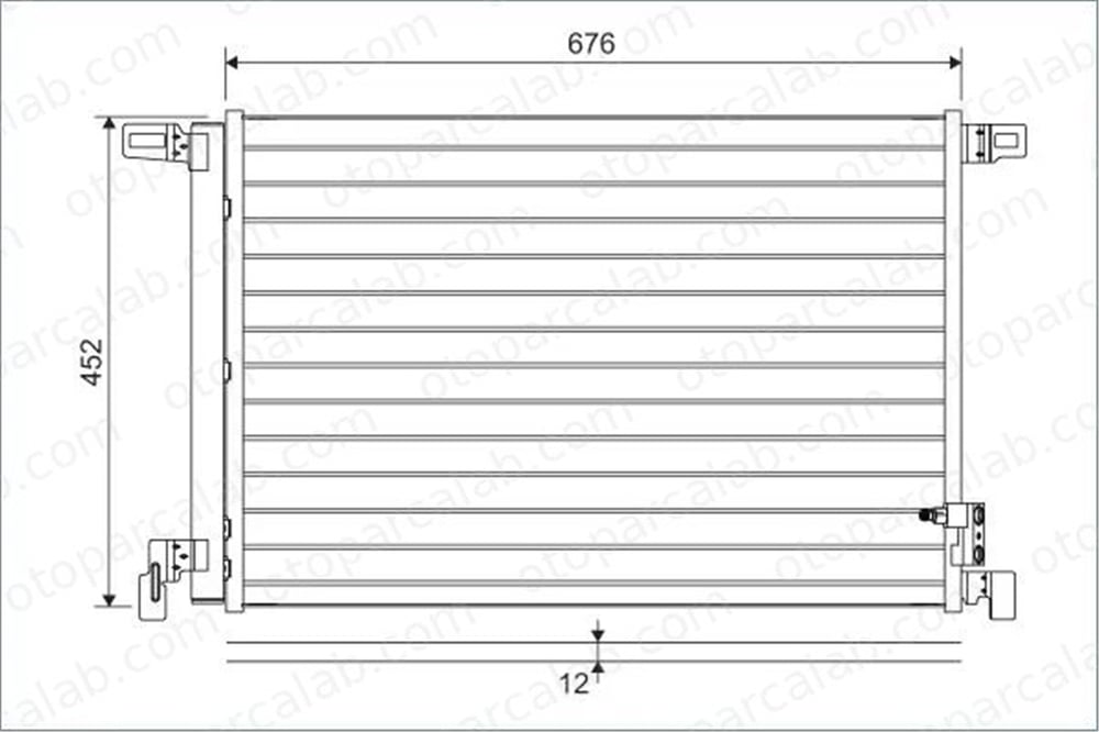 VALEO 822609 Klima Radyatörü AUDI Q7 A6 C8 4M0816421B 4K0816411H