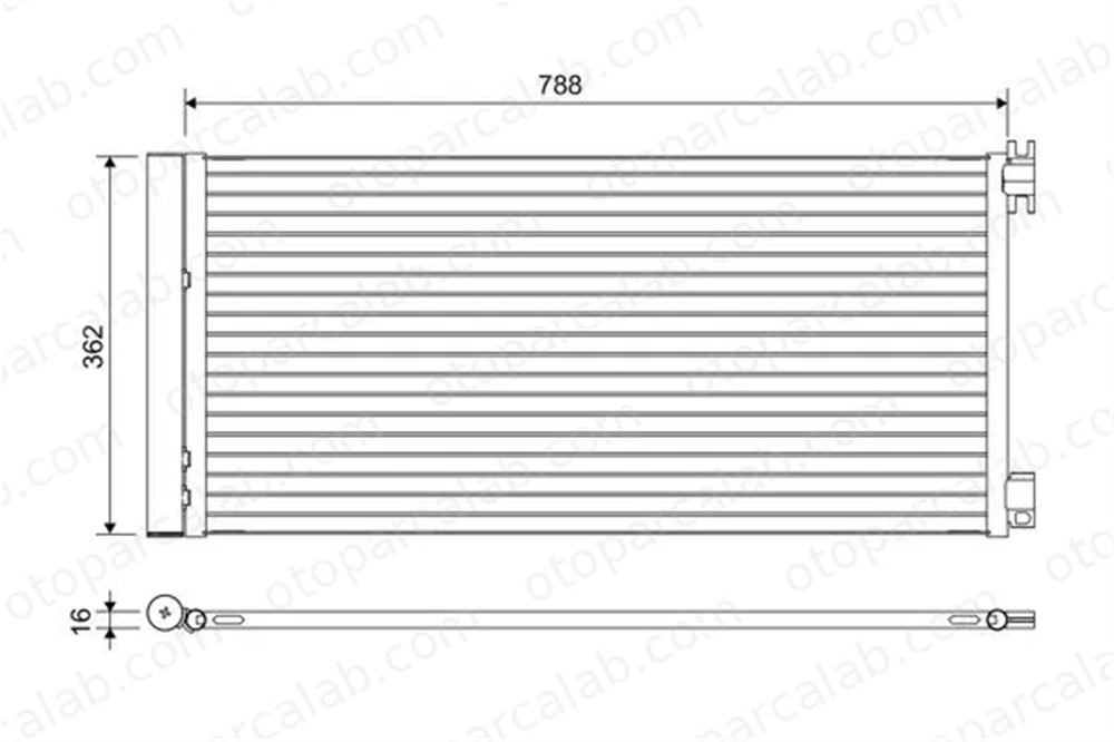 VALEO 822637 Klima Radyatörü RENAULT TRAFIC III Minibüs/Otobüs TRAFIC III Panelvan/Van 6000617663 6000617664