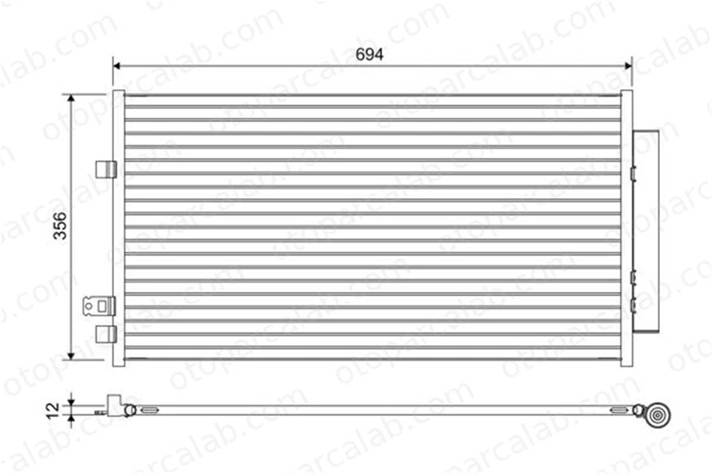 VALEO 822638 Klima Radyatörü FIAT 500X JEEP RENEGADE SUV 51966751 51938531
