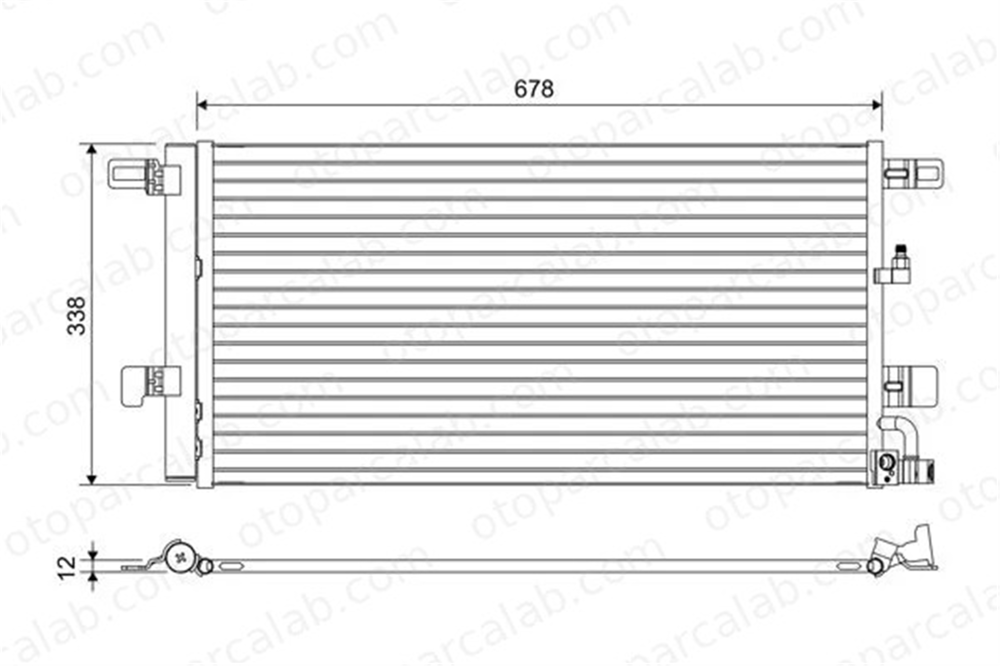 VALEO 822650 Klima Radyatörü AUDI A4 B9 A4 B9 Avant 8W0816421C 8W0816421J