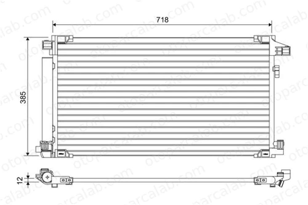 VALEO 822658 Klima Radyatörü TOYOTA PRIUS PRIUS PHV 8846047021 8846010310