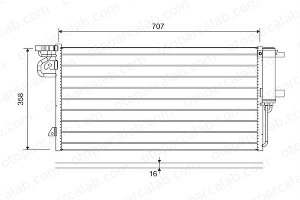 VALEO 822690 Klima Radyatörü FORD KUGA II KUGA II VAN 1856995 EJ7H19710AC