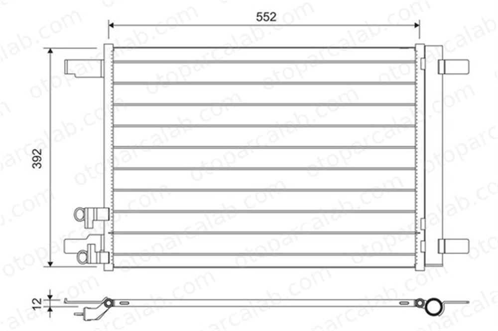 VALEO 822707 Klima Radyatörü VW PASSAT B8 PASSAT B8 Variant 5Q0816411BC 5WA816411A