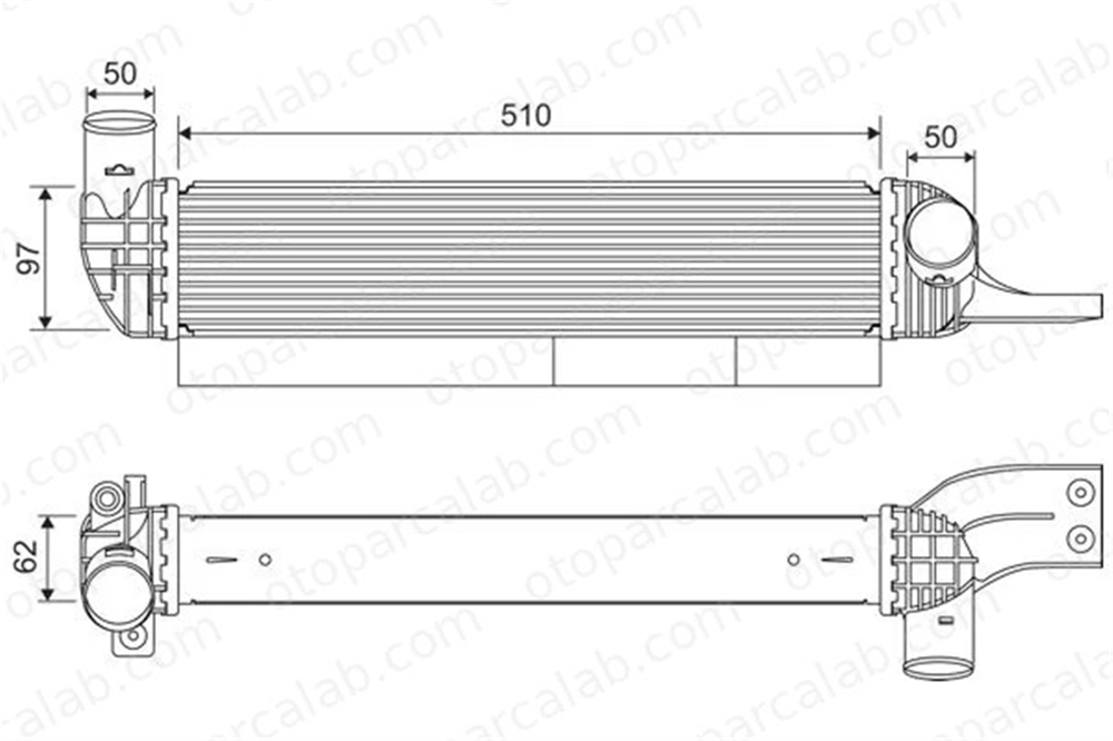 VALEO 822923 Turbo Radyatörü SSANGYONG KORANDO 2371034100 2371034101