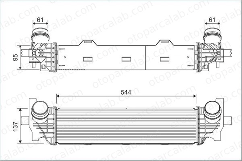 VALEO 822934 Turbo Radyatörü BMW 5 5 Touring 17518576509 8576509