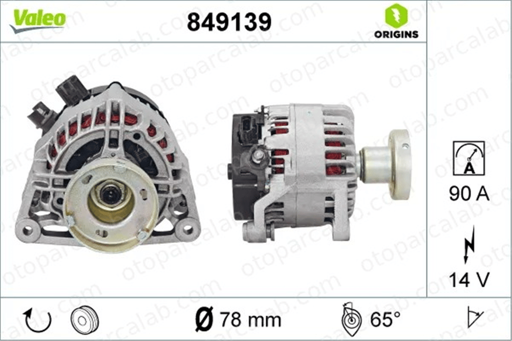 VALEO 849139 Alternatör FORD FOCUS I Sedan FOCUS I 98AB10300JE 1079312