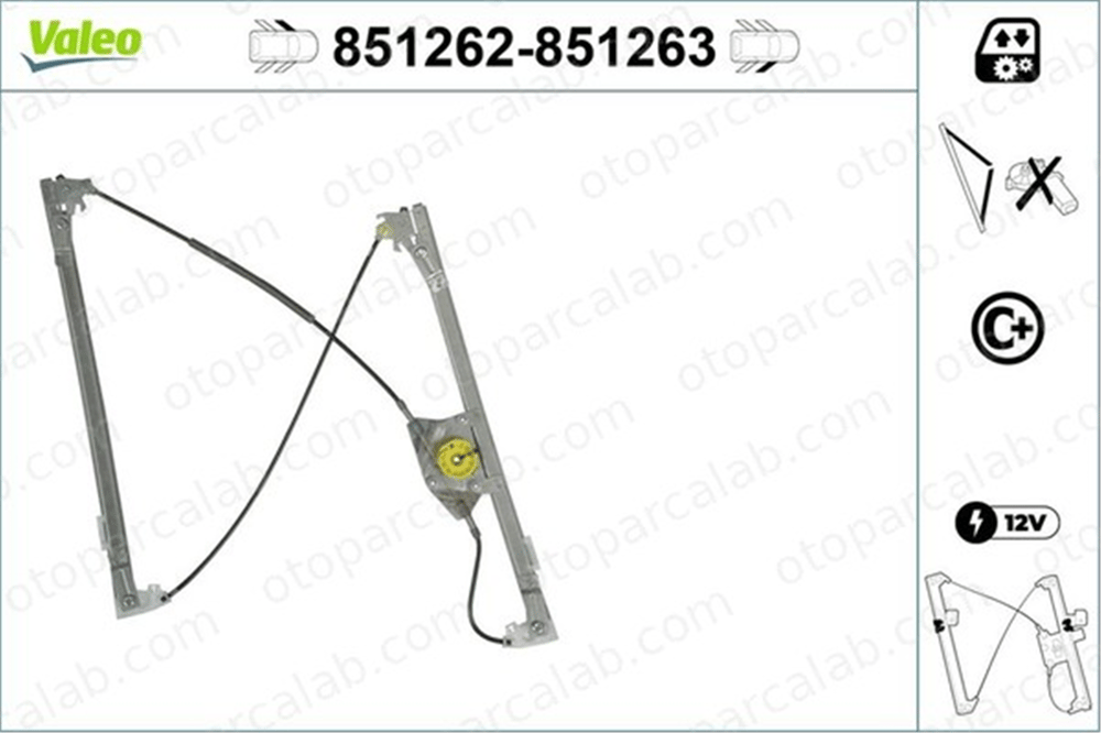 VALEO 851262 Cam Krikosu Ön Sol BMW X5 51337166379 7166379
