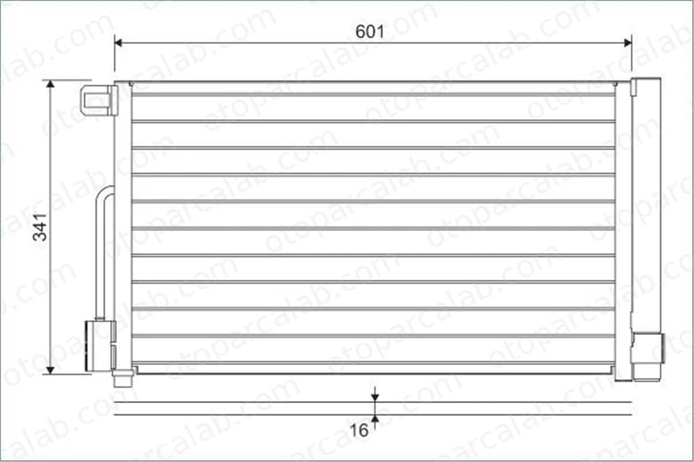 VALEO 860046 Klima Radyatörü FIAT PUNTO EVO OPEL CORSA D 55700406 6455GA