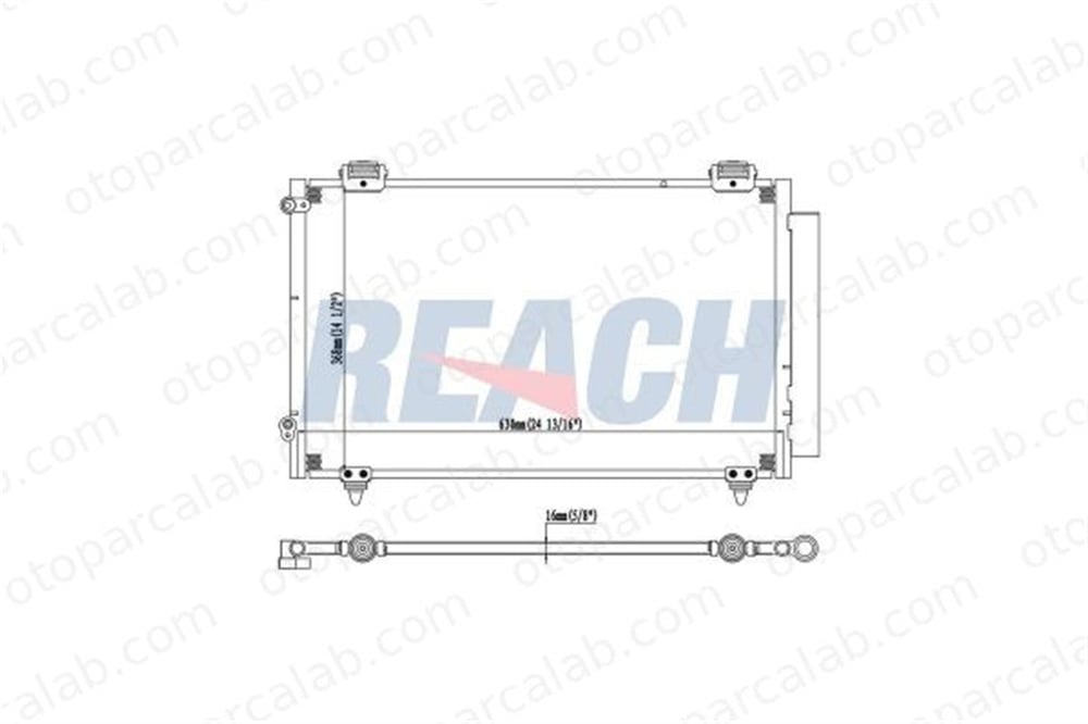 VALEO 860072 Klima Radyatörü TOYOTA COROLLA COROLLA Sedan 8846002110 8846002150