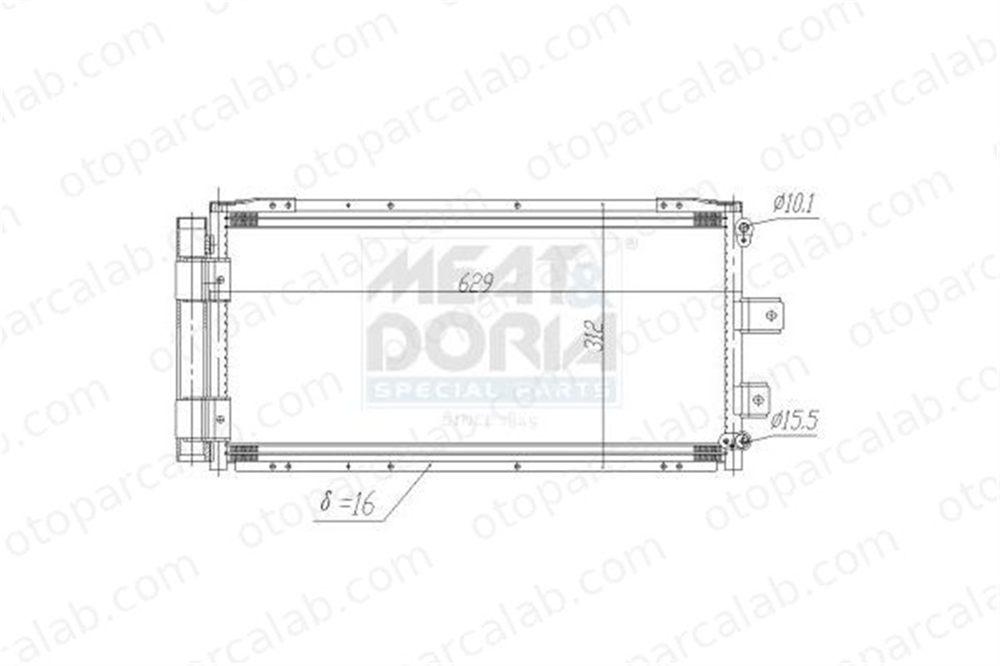 VALEO 860096 Klima Radyatörü TOYOTA YARIS 8846002060 884600D050