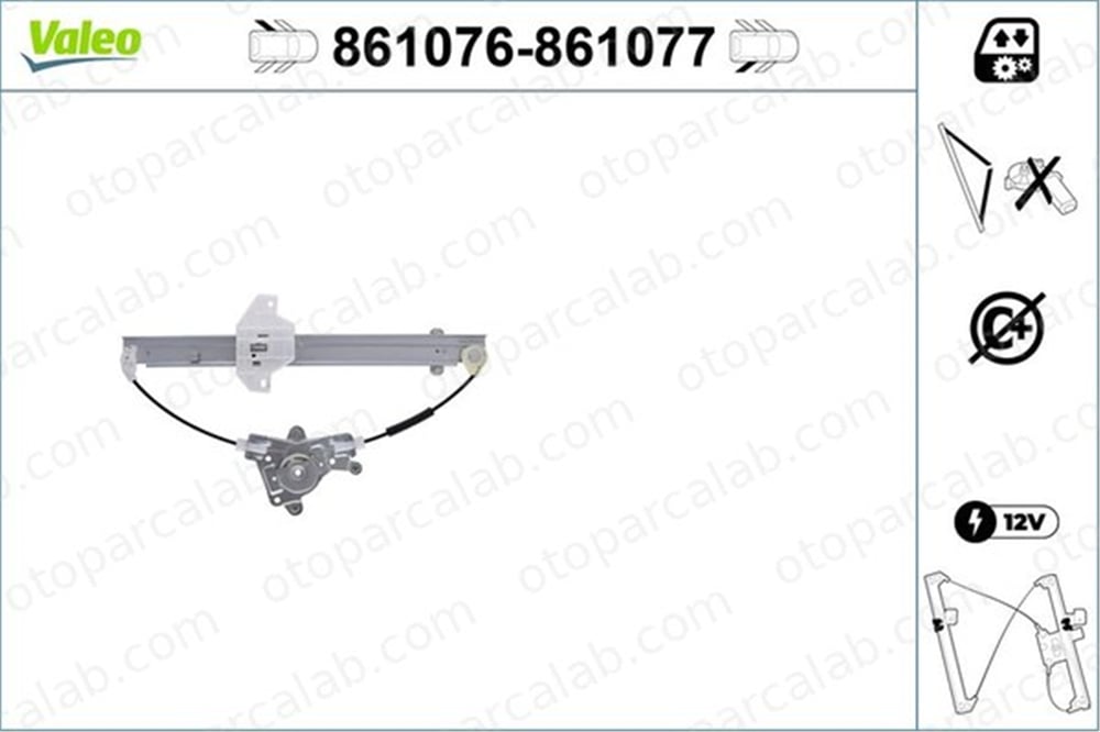 VALEO 861076 Cam Krikosu Arka Sol HYUNDAI ACCENT II ACCENT II Sedan 8340425010