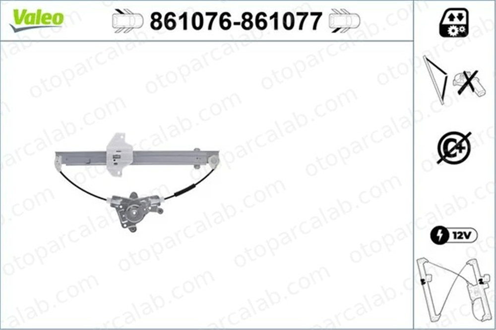 VALEO 861077 Cam Krikosu Arka Sağ HYUNDAI LANTRA II Station wagon LANTRA II 8240329012