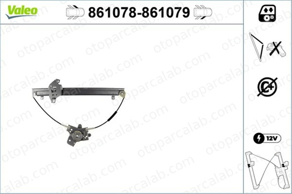 VALEO 861078 Cam Krikosu Ön Sol HYUNDAI LANTRA II Station wagon LANTRA II 8240429012
