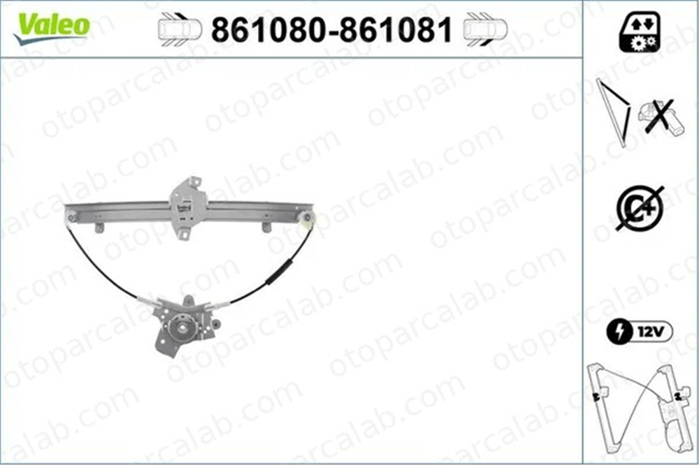 VALEO 861081 Cam Krikosu Ön Sağ HYUNDAI COUPE II 824032C000