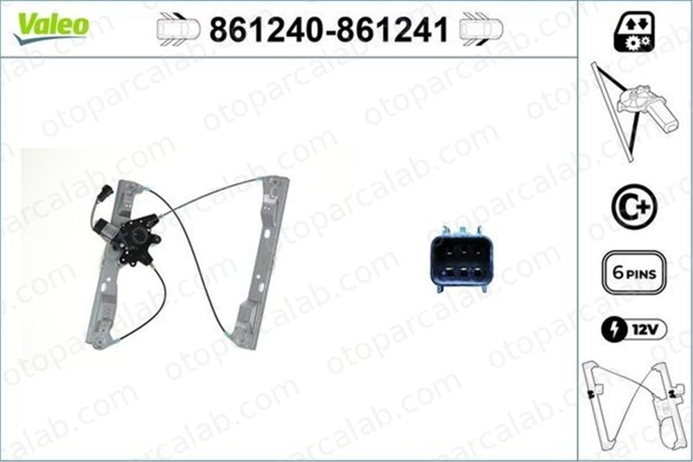 VALEO 861240 Cam Krikosu Ön Sol FORD FOCUS III FOCUS III Turnier BM51A23201DD CV6Z5823201A