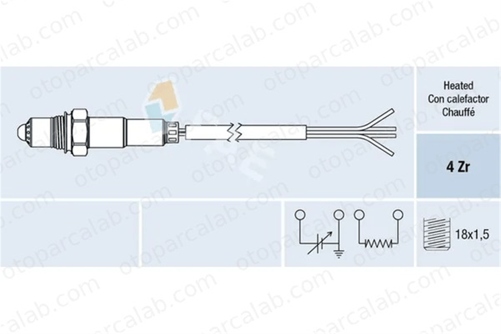 VDO A2C59513305Z Oksijen (Lambda) Sensörü CITROËN ZX PEUGEOT 405 II 1628R9 1628T2