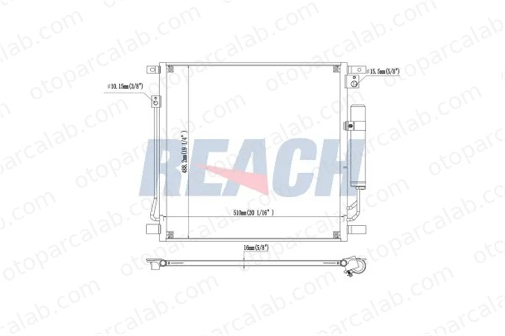 VEKA 43-3005 Klima Radyatörü MITSUBISHI L200 / TRITON FIAT FULLBACK Pick-up 6000607000 7812A292