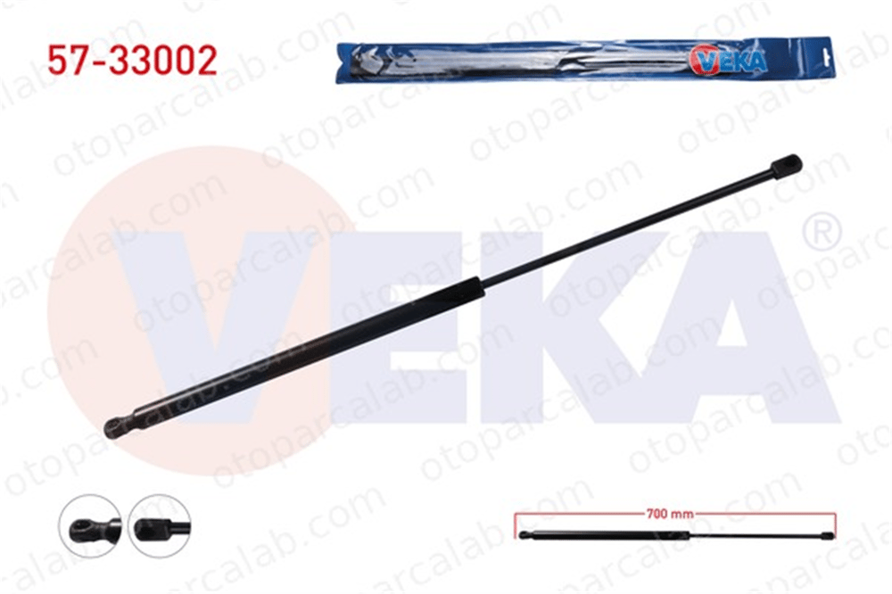 VEKA 57-33002 Bagaj Amortisörü Sağ veya Sol CITROËN XSARA XSARA Coupe 873100 8731E0