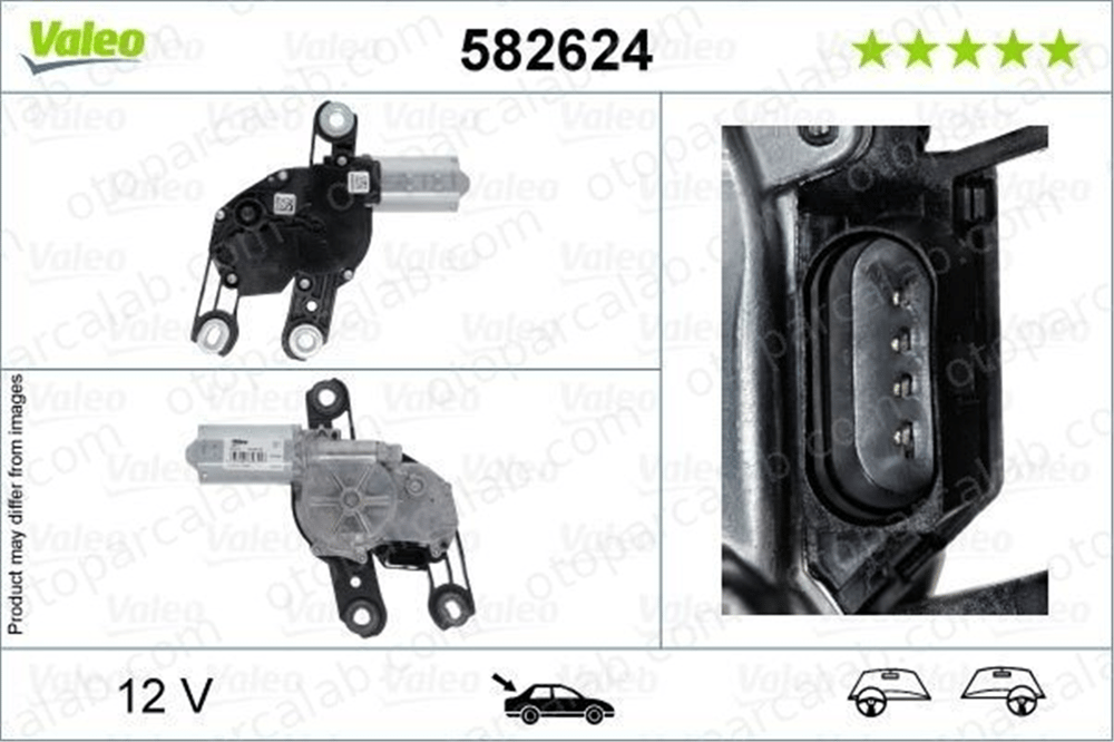 VOLKSWAGEN ORJINAL 5G0955711A Silecek Mekanizma Motoru Arka VW GOLF VII GOLF VII Variant 5G0955711C