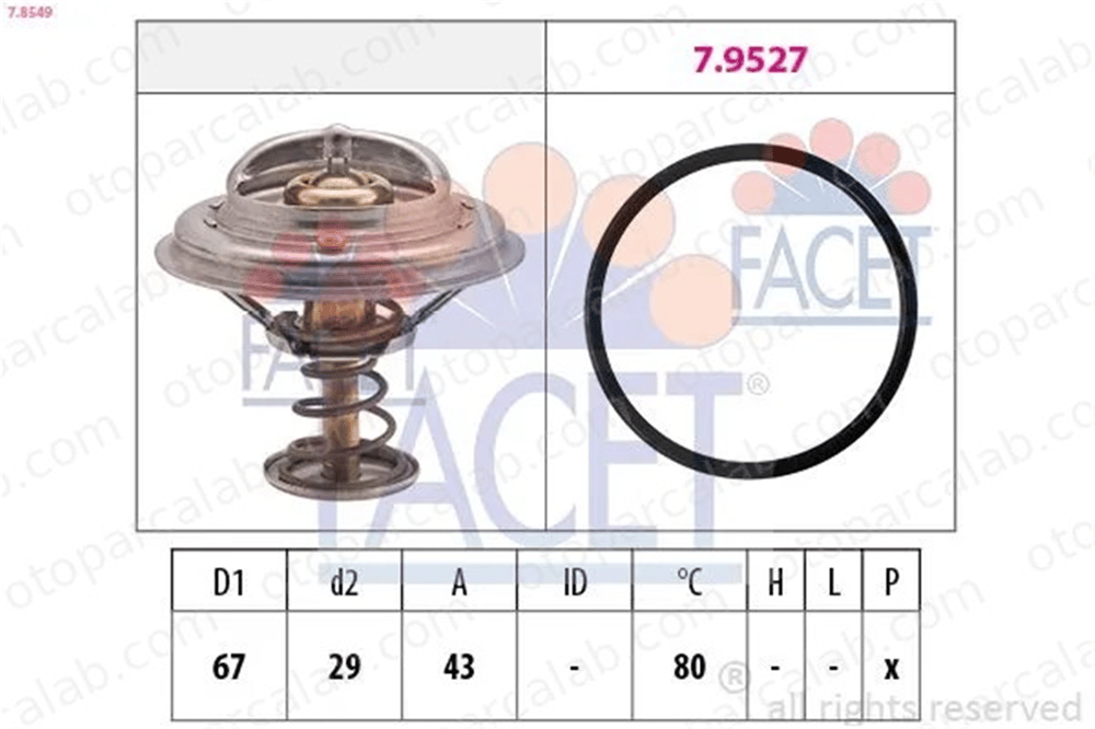 WAHLER 4137.80D Termostat 80 °C MERCEDES-BENZ S-SERISI S-SERISI Coupe A1162000315