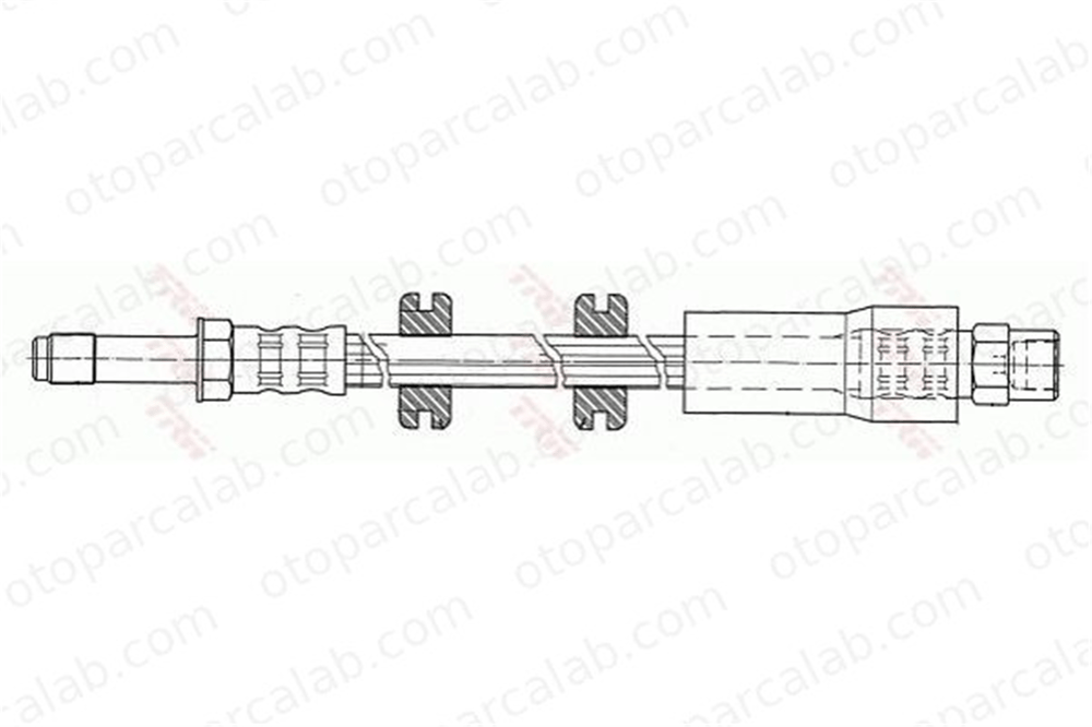 WALBURG WBH0342 Fren Hortumu Ön Sağ veya Sol MERCEDES-BENZ VITO Minibüs/Otobüs VITO Panelvan/Van A6384280235 6384280235