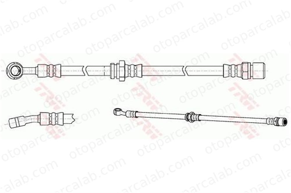 WALBURG WBH0411 Fren Hortumu Ön Sol CHEVROLET LACETTI NUBIRA Sedan 96397200 96397202