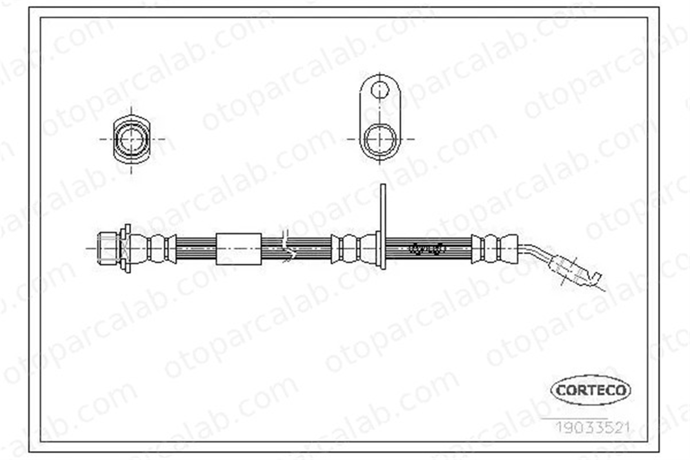 WALBURG WBH0654 Fren Hortumu Ön Sağ veya Sol DAIHATSU SIRION YRV 9004922174