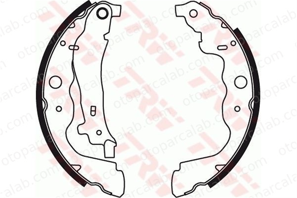 WALBURG WBS1007 Fren Pabuçlu Balata Arka DACIA DUSTER RENAULT KANGOO / GRAND KANGOO II 6001549703 7701210109