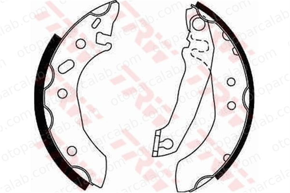 WALBURG WBS1015 Fren Pabuçlu Balata Arka FORD ESCORT V ESCORT V Turnier 1473043 5027751