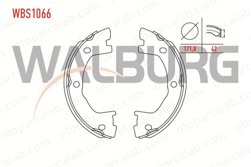 WALBURG WBS1066 El Fren Balatası IVECO DAILY III Panelvan/Van DAILY III Platform şasi 1906403 2992568