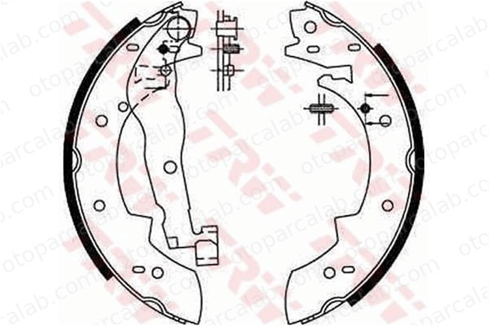 WALBURG WBS1105 Fren Pabuçlu Balata Arka PEUGEOT 405 I 405 I Break 6025170698 7701201229