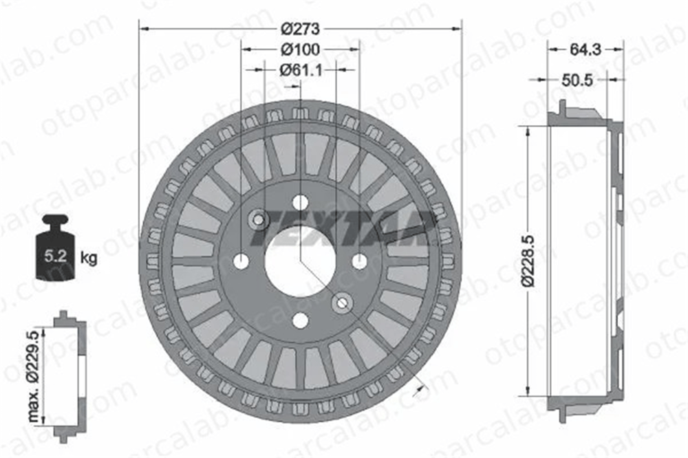 WALBURG WDR1049 Kampana Arka Sağ veya Sol RENAULT TWINGO III CLIO V 432062488R 432065501R