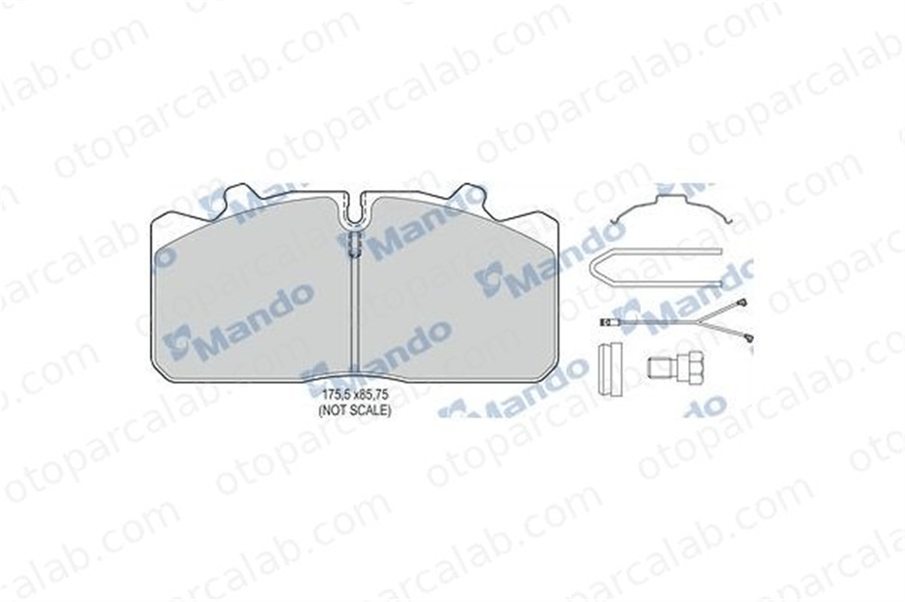 WEGER 10071BS-1 Fren Disk Balata Ön veya Arka MAN F90 MERCEDES-BENZ AROCS 377777421051 12999667