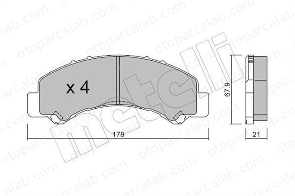 WEGER 495 259 Fren Disk Balata Arka ISUZU N MD 8980912710 8982169210