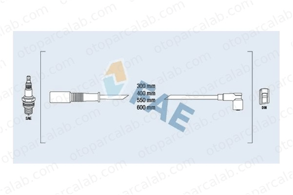 WORG F-7312 Buji Kablosu FIAT PANDA CINQUECENTO 7776810 7735340