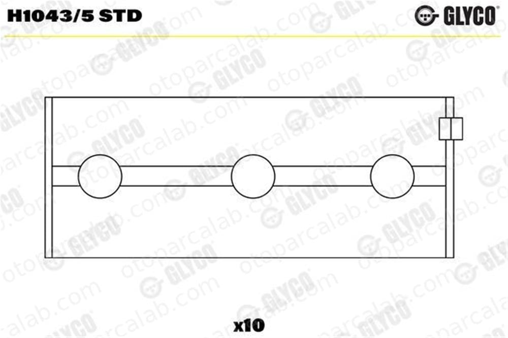 YENMAK 21-M0093-010 Ana Yatak (0.10) FIAT TIPO 131 5882235 1901073