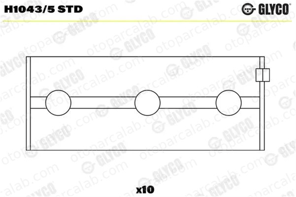 YENMAK 21-M0093-040 Ana Yatak (0.40) FIAT TIPO 131 5882235 1901073